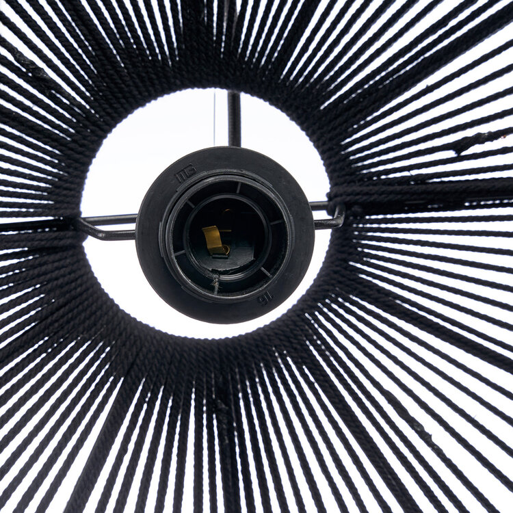 Bazar Bizar La Lámpara De Araña Wooden Bead - Negra - L