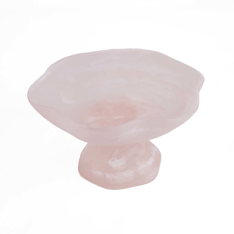 Bazar Bizar El Soporte De Frutas Orgánico De Resina - Rosa Blanco