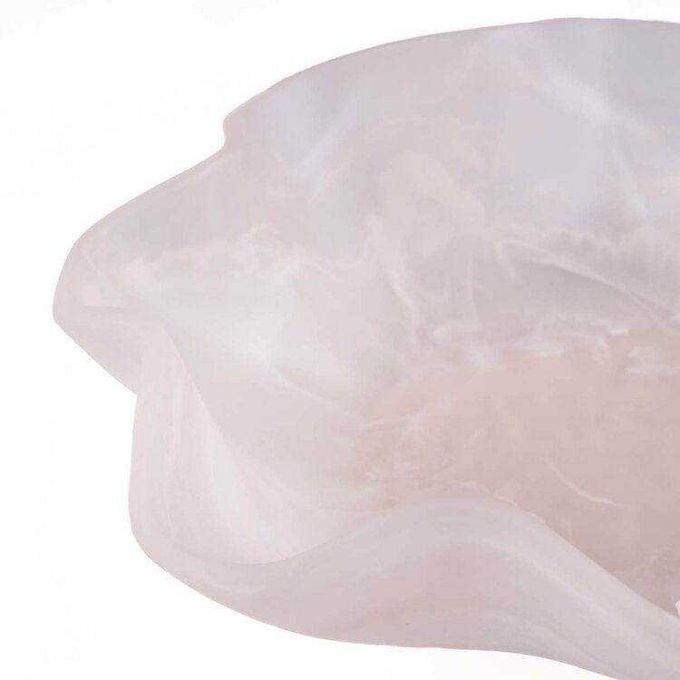 Bazar Bizar L'Insalatiera Organica In Resina - Rosa Bianco