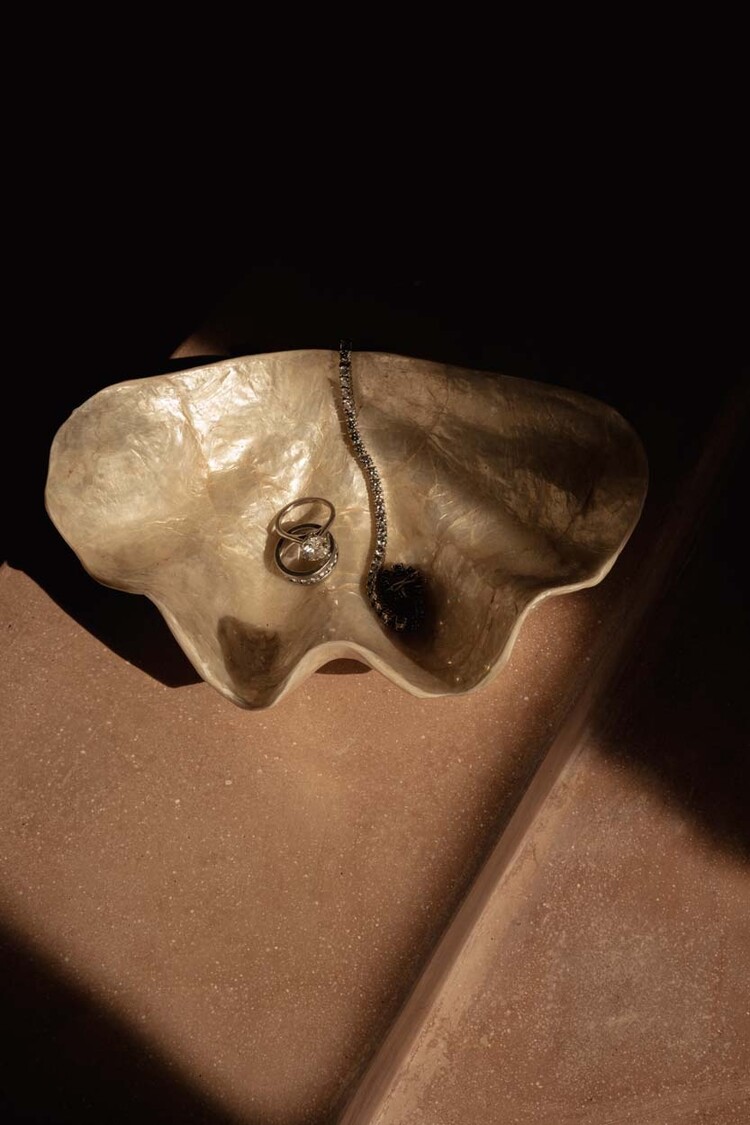 Bazar Bizar De Mother of Pearl Zeepschaal - Wit - S