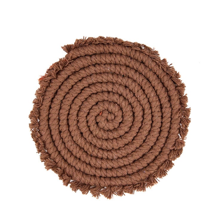 De Cotton Onderzetter - Donker Walnoot