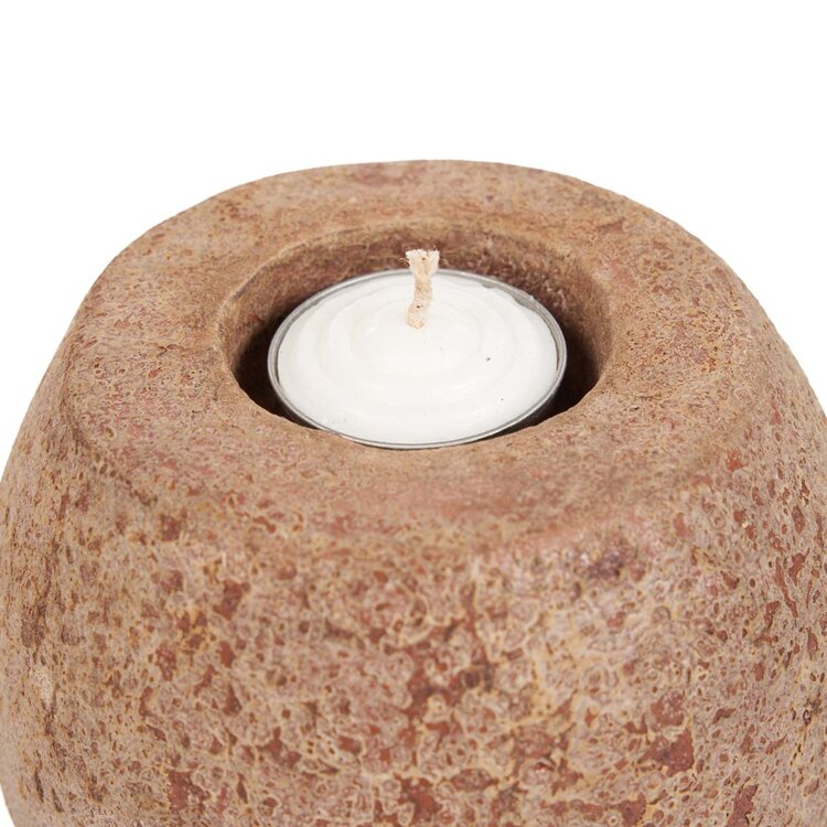 Bazar Bizar The Cavestone Candle Holder - Brown