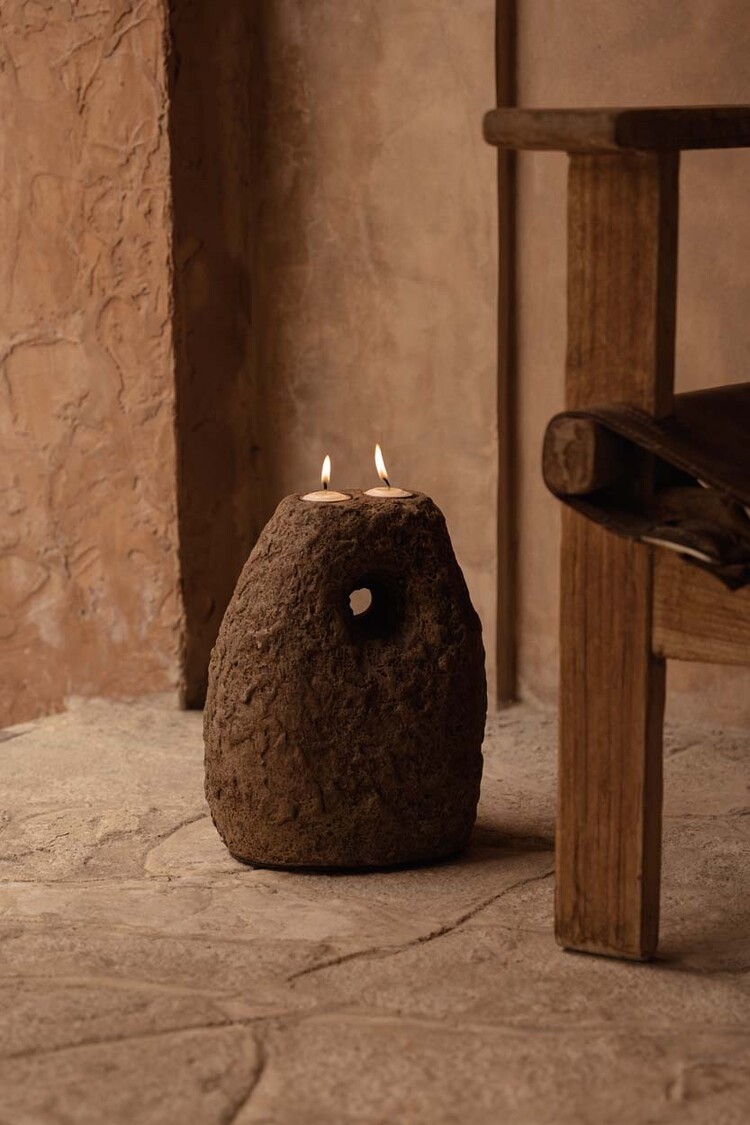 Bazar Bizar Le Bougeoir Terra Totem - Marron