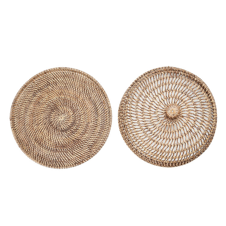 Bazar Bizar De Rattan Voedselkap - Natuurlijk Bruin - M