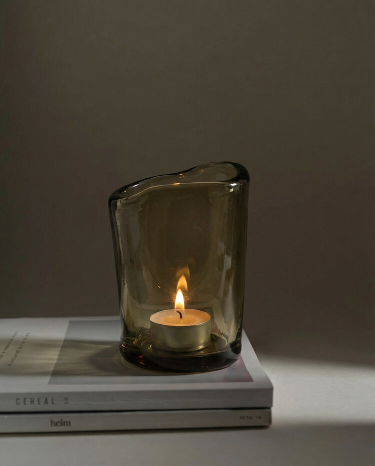 Bazar Bizar The Nocturne Candle Holder - Charcoal - L