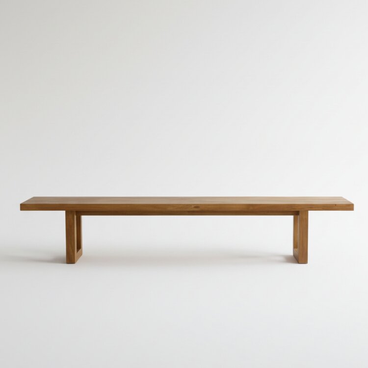 Bazar Bizar Bench With Square Foot - Natural - 220