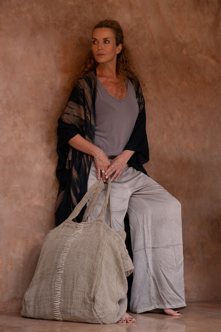 Bazar Bizar El Tote-ally Linen Bolso - Natural