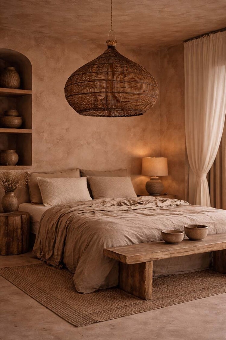 Bazar Bizar Le Luminaire Suspendu Desert Gourd - Noyer Foncé - L