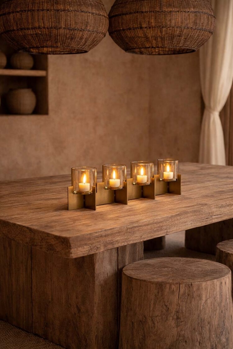 Bazar Bizar The Quarta Candle Holder - Gold