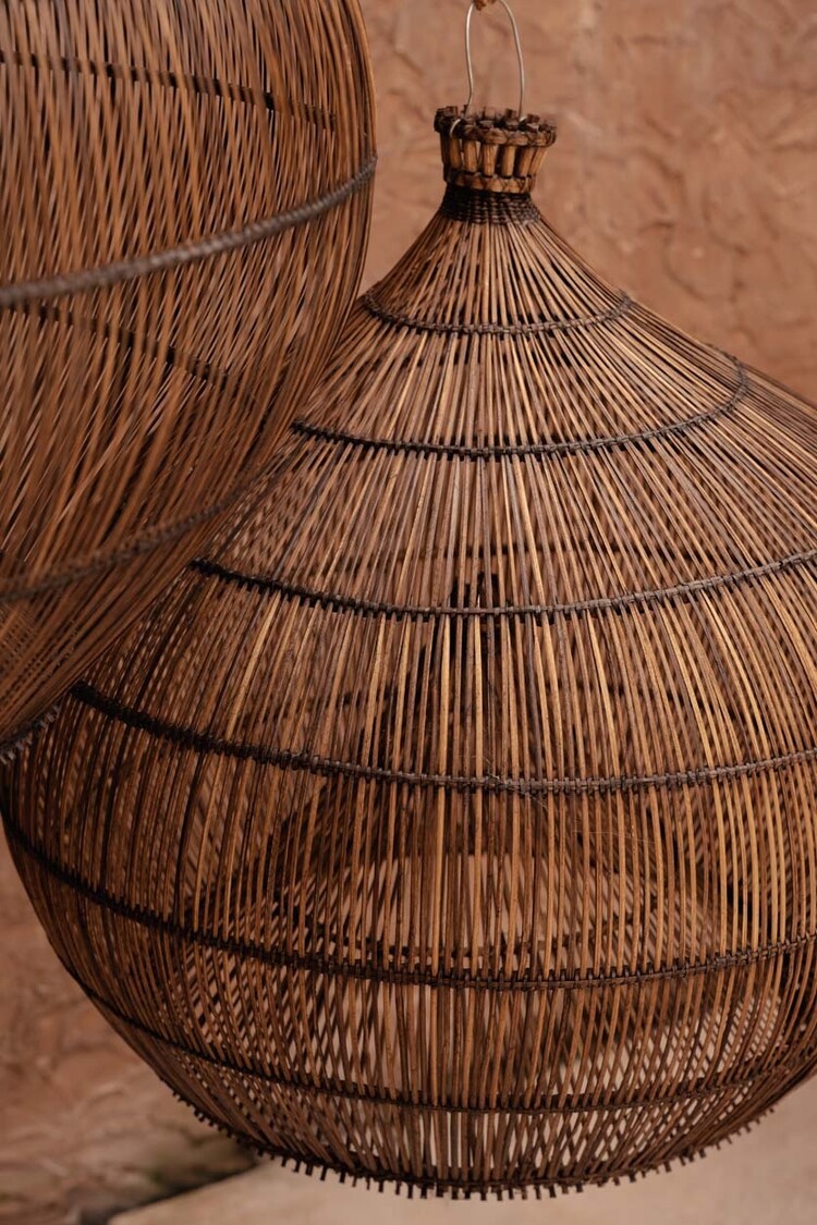 Bazar Bizar De Desert Gourd Hanglamp - Donker Walnoot - M