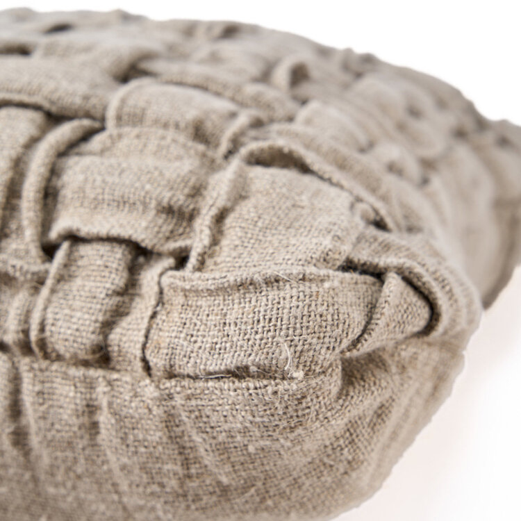 Bazar Bizar The Linen Crosier Cushion Cover - Natural