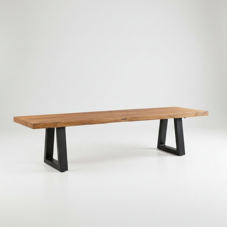 Bazar Bizar Bench With Iron Legs - Natural - 220