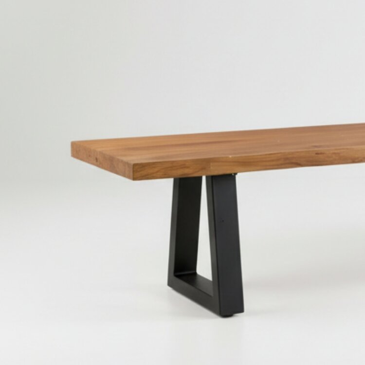 Bazar Bizar Bench With Iron Legs - Natural - 280