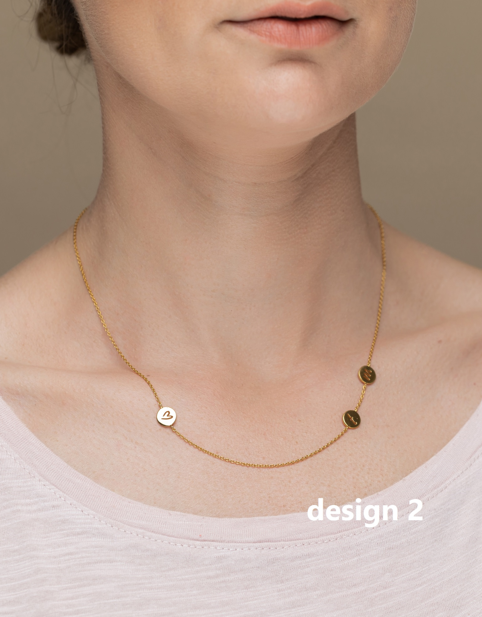 Design your necklace with 3 charms