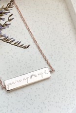 Necklace with engraved charm - from 80 euro