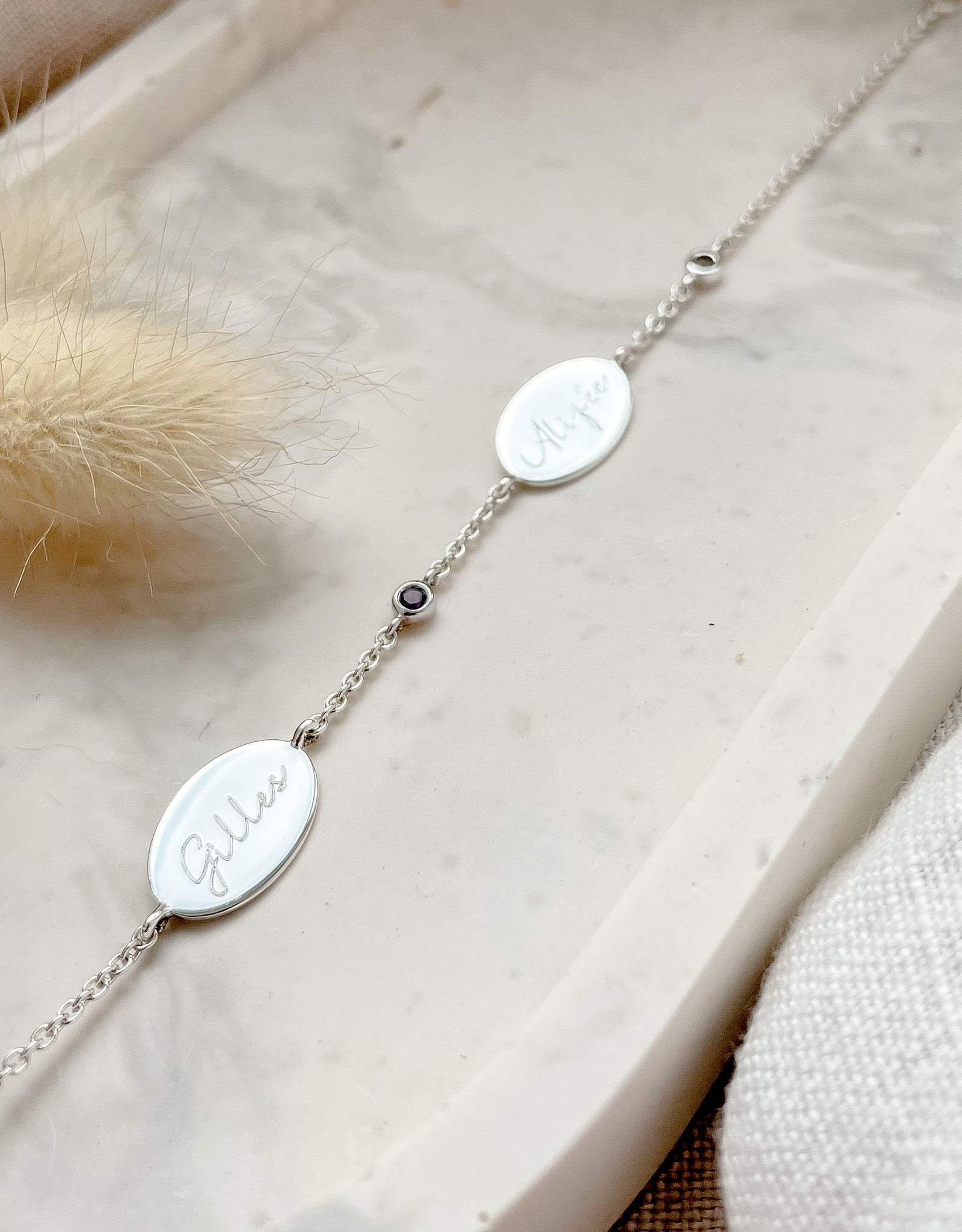 necklace with 2 engraved charms - from 100 euro