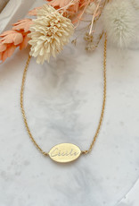 Necklace with engraved charm - from 80 euro