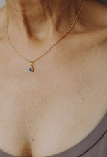 14 karaat Pendant with gemstone - birthstone