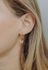 Hoops with moon ear charms
