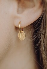 Creolen met Oval Moon ear charms