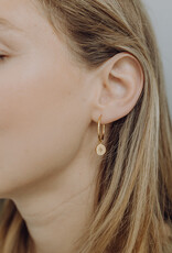 Hoops with Diamond star ear charms