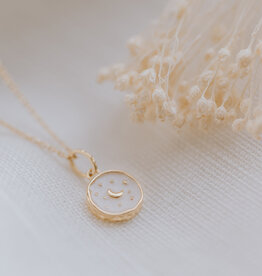 'Moon and stars' breastmilk necklace