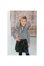 Topitm TOPitm dress Misty stripe/leather