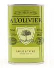 Olijfolie extra vergine knoflook & tijm 250ml A L'Olivier