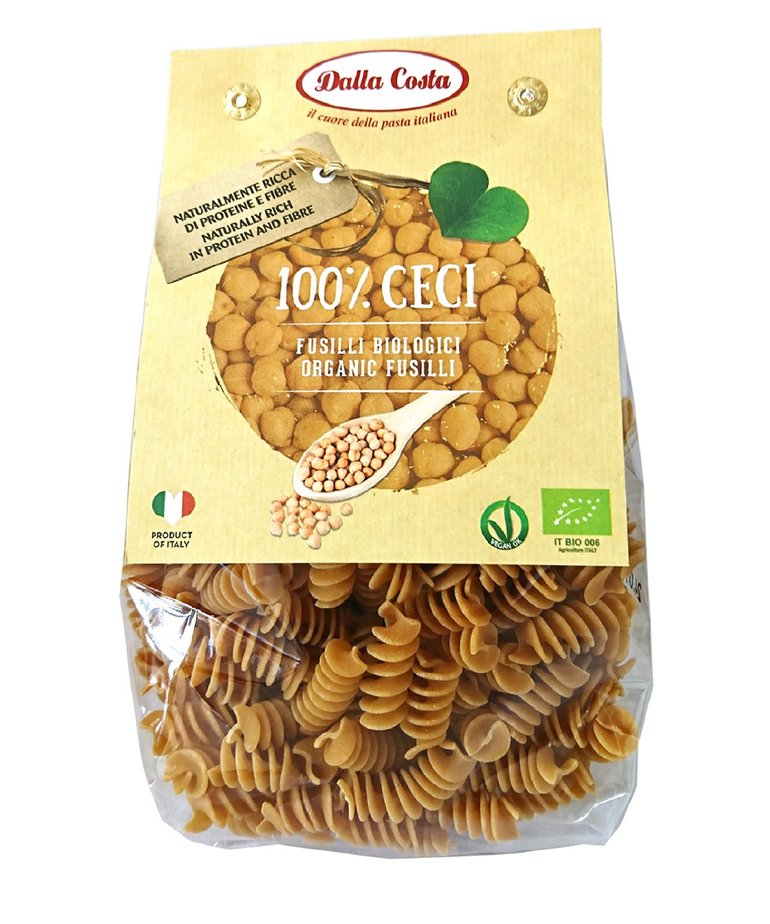 Dalla Costa  Biologische fusilli pasta kikkerwerwten 250g Dalla Costa