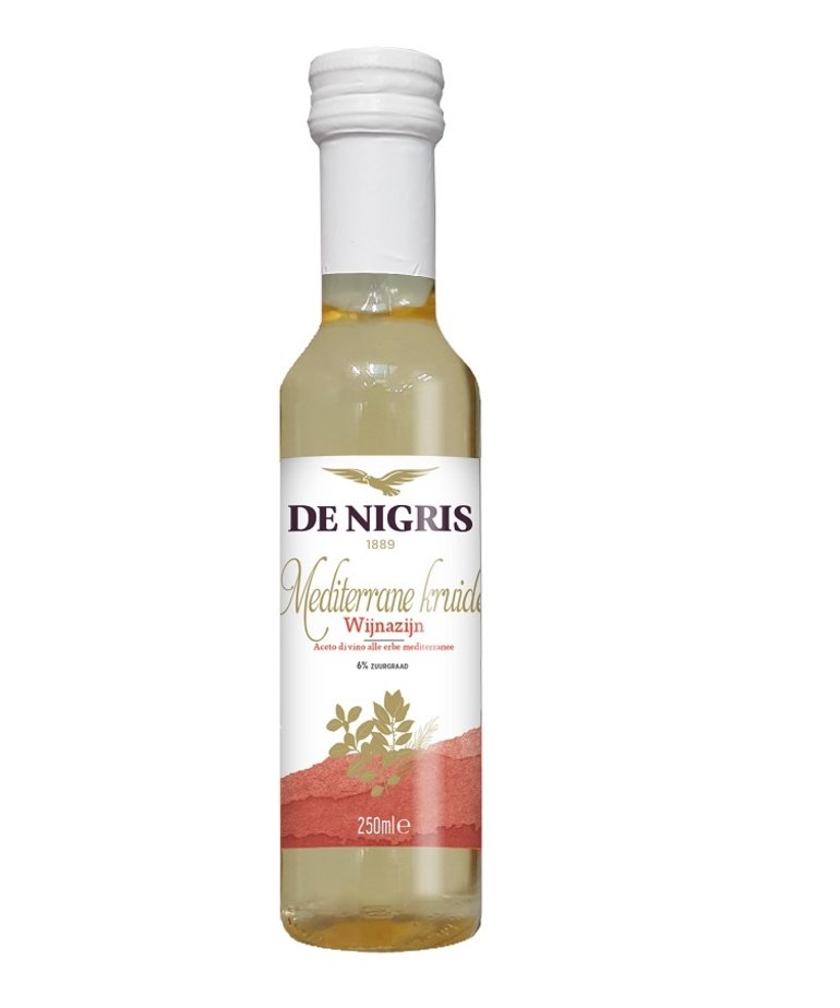 De Nigris Mediterrane kruiden wijnazijn 250ml De Nigris