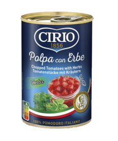 Cirio Tomatenblokjes kruiden 400g (2498)