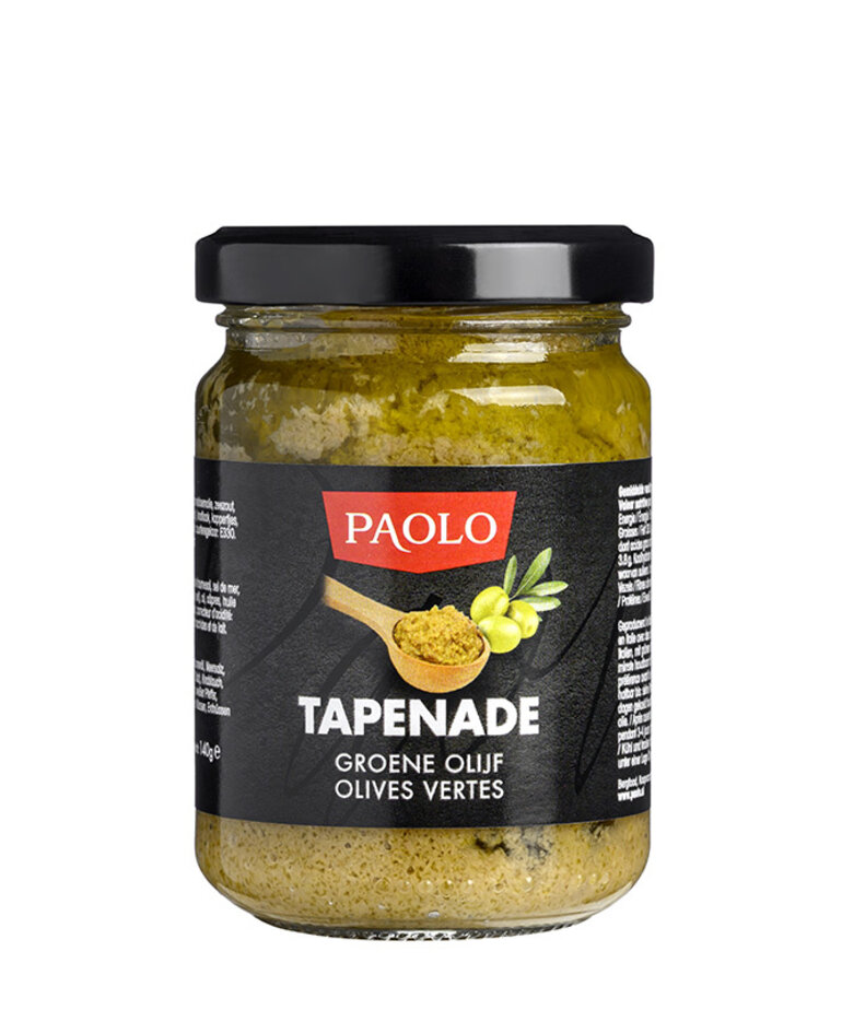 Paolo Tapenade groene olijf 140g Paolo