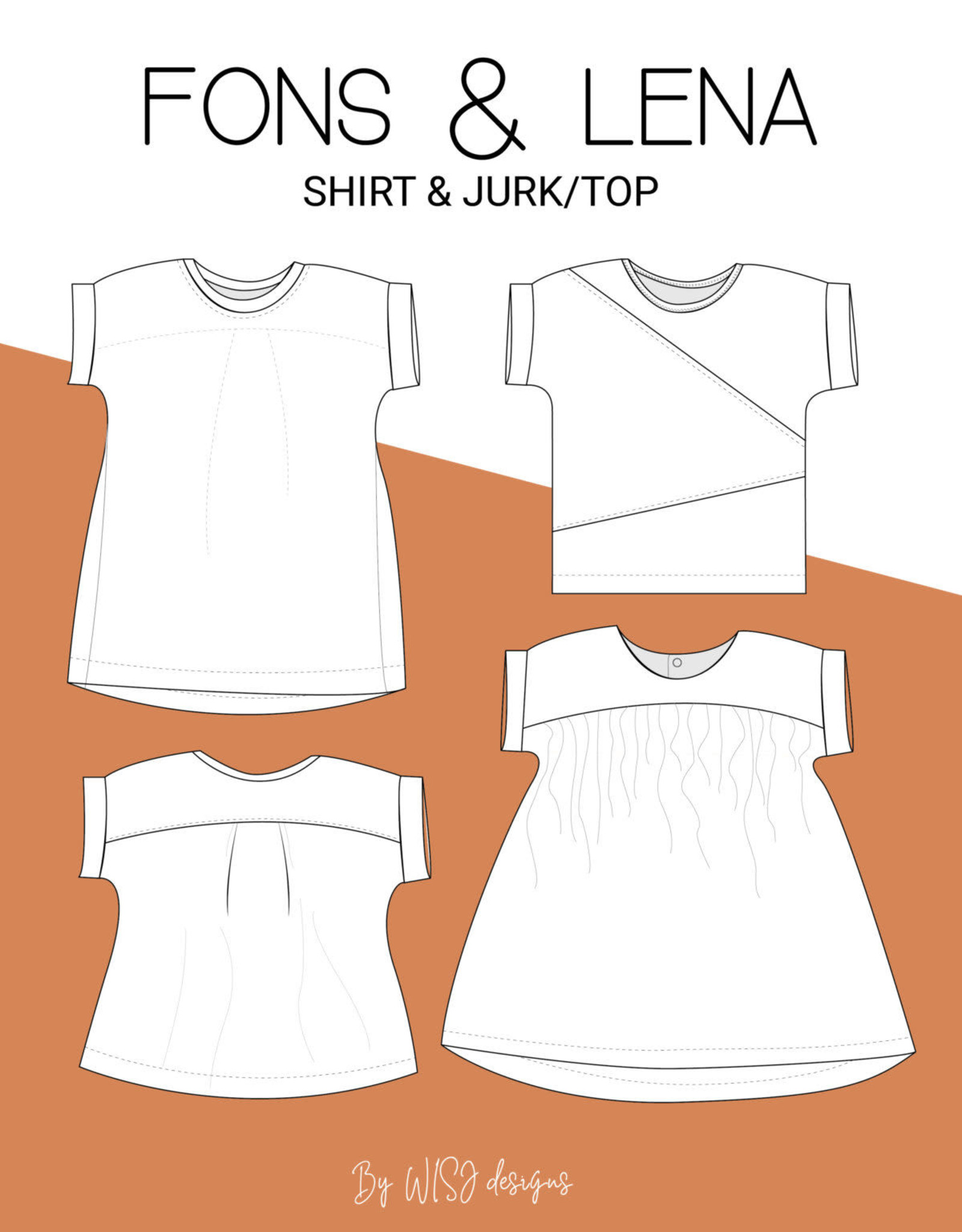 Wisj Fons shirt & Lena jurk/top Kids