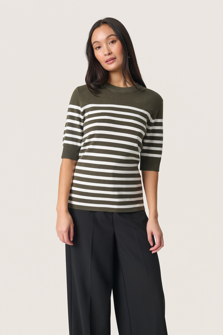 Soaked In Luxury SLSpina Striped Tee