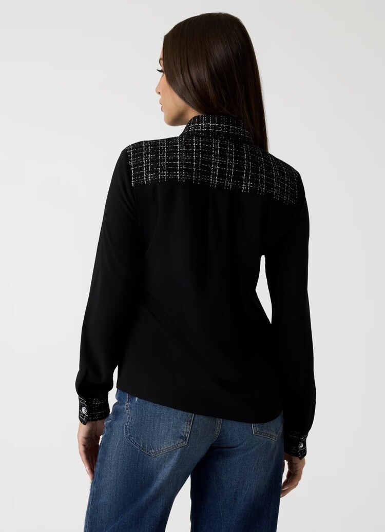 Guess W5BH55W2382 Sandra Mix Tweed shirt