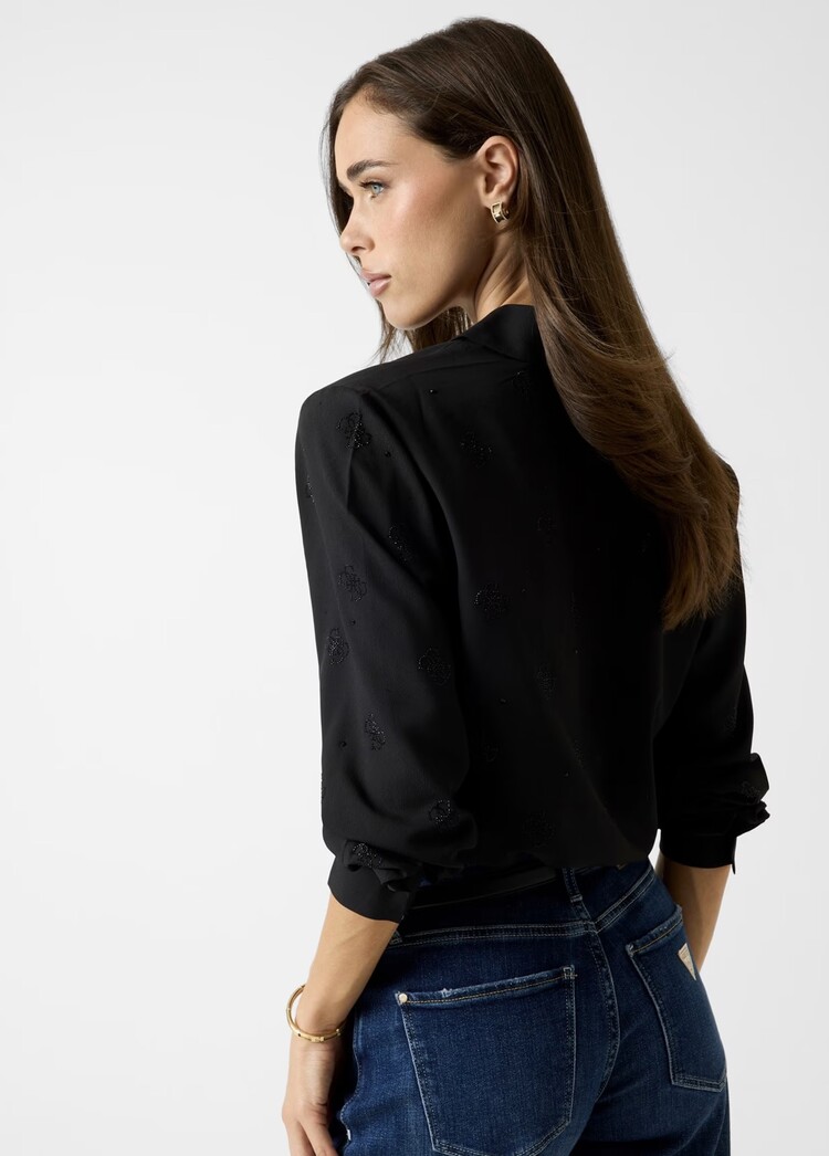 Guess W5BH80W2982JBLK Flore Shirt