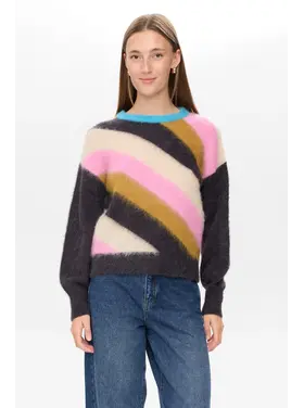 Numph NUsuri Multi Stripe Pullover