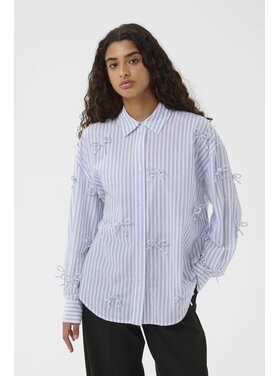 Soaked In Luxury SLJoa Bow Striped shirt