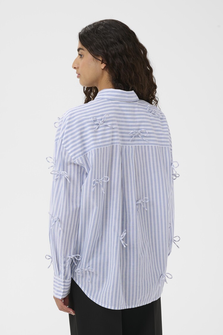 Soaked In Luxury SLJoa Bow Striped shirt