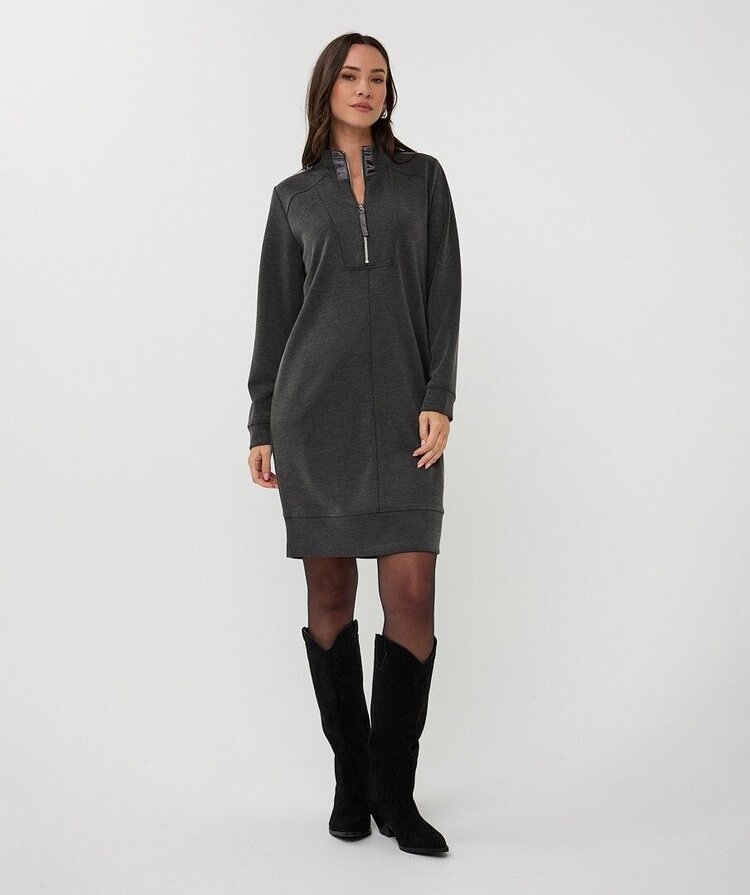 Esqualo F25.05500 Modal Zipper dress