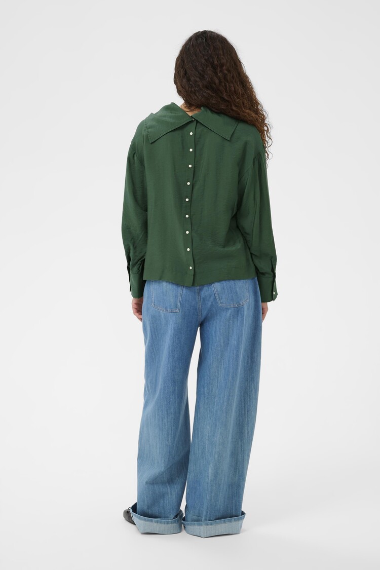 Soaked In Luxury SLEneya Funnel Blouse LS