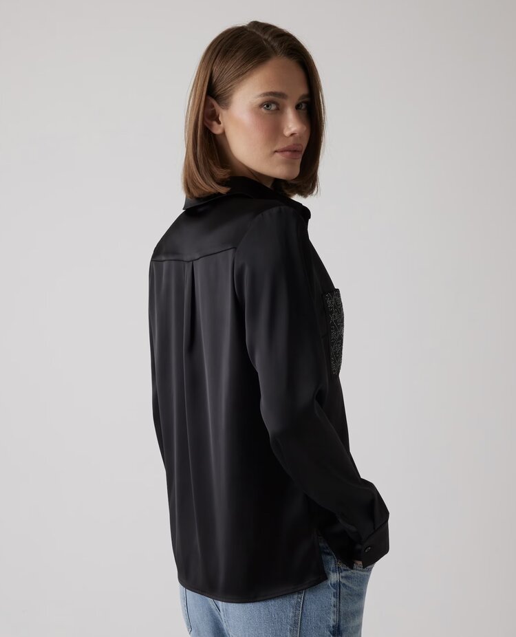 Guess W5RH40WFQC2 Marguerite Hotfix Pokets Shirt