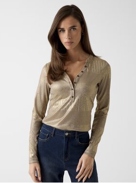 Guess W6RP09KC812FNJQ Marilena Henley Top