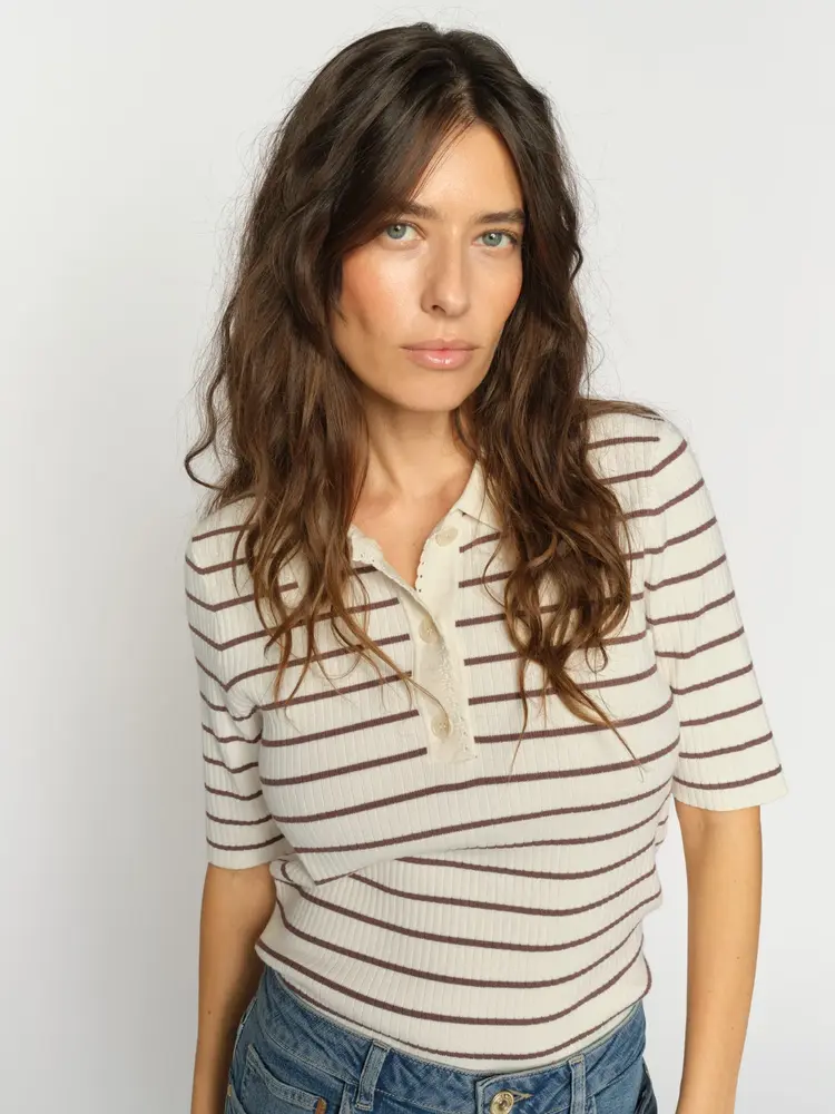 Mos Mosh MMCaliz Stripe SS Knit