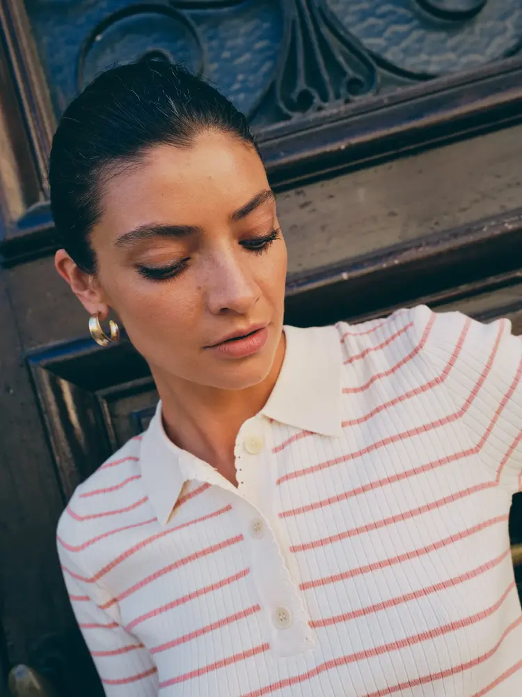 Mos Mosh MMCaliz Stripe SS Knit