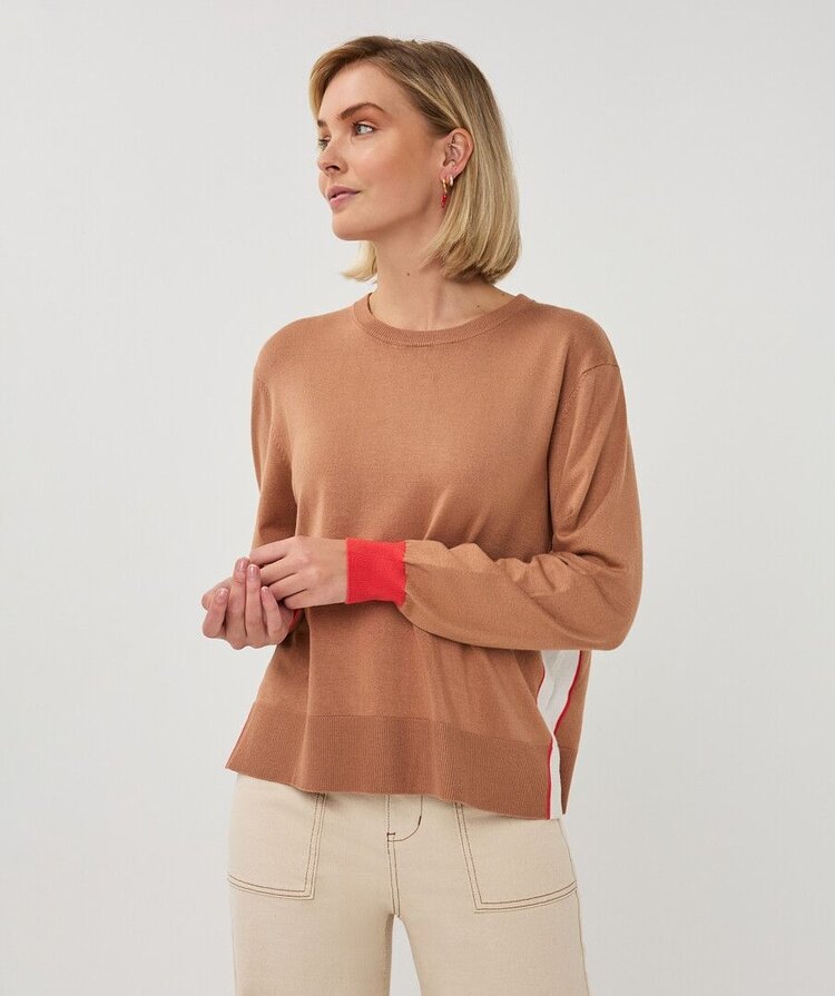 Esqualo SP26.07009 Striped Sweater