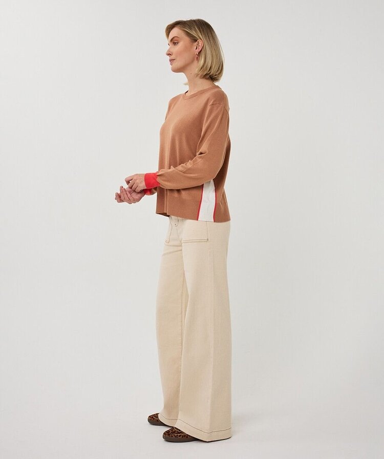 Esqualo SP26.07009 Striped Sweater