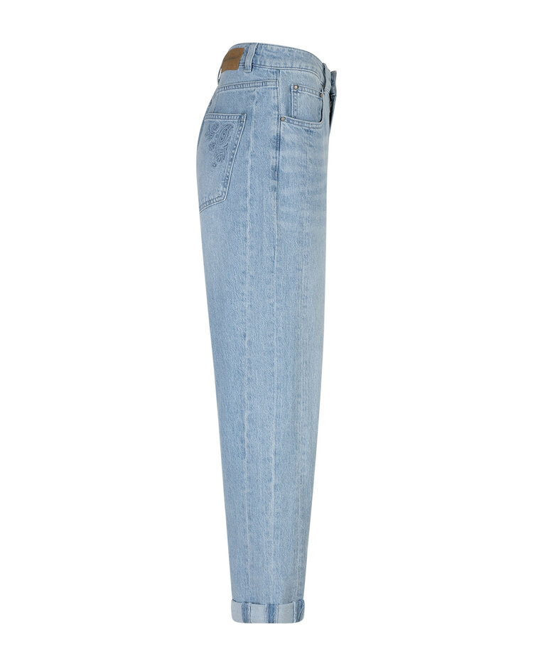 Red Button SRB4824 Caitlina Sidepatch Barrel Jeans