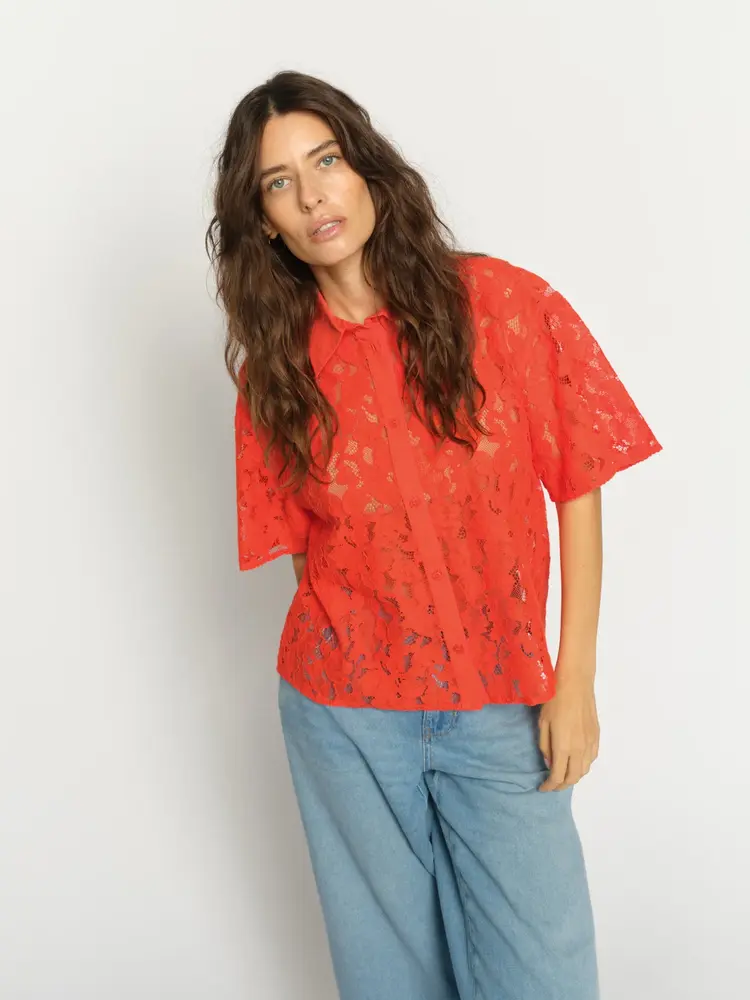 Mos Mosh MMlia River SS Lace Shirt