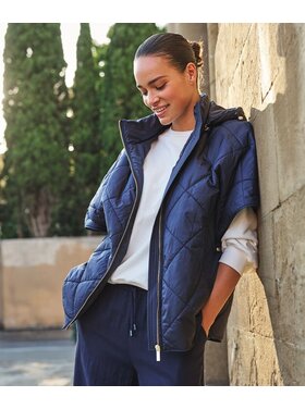 Esqualo SP26.37009 Poncho Quilted